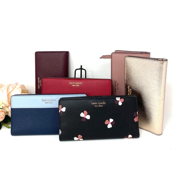 Kate♠️Spade LG Slim Bifolder Wallet Cameron Red - Picture 6 of 7